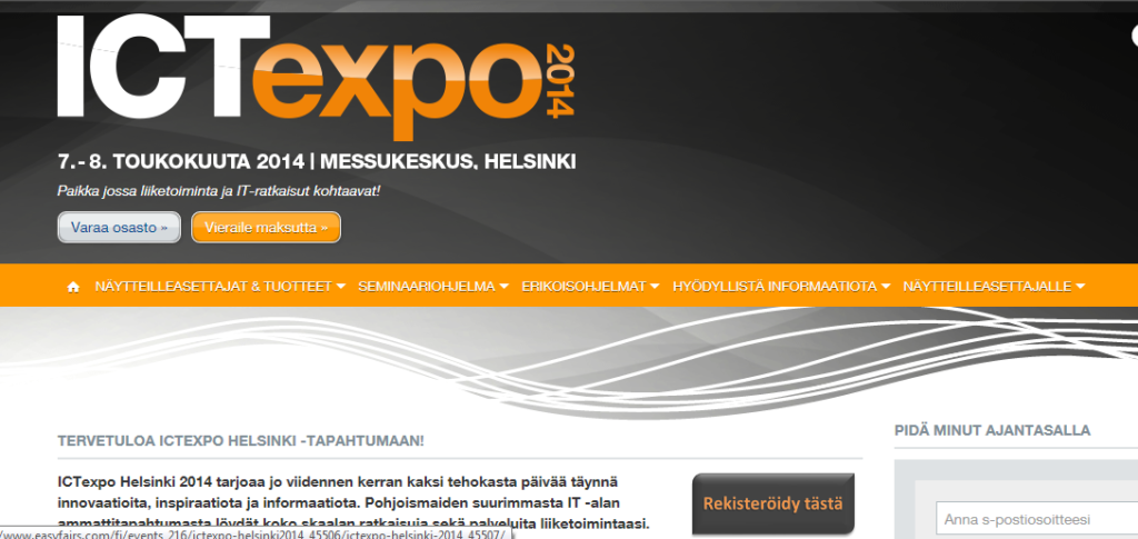 ICTexpo 2014 lippuja